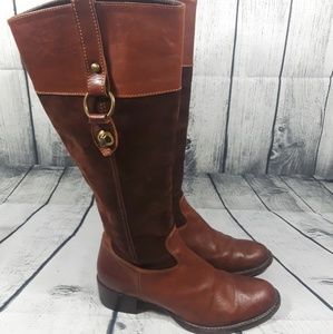 Attilio Giusti Leombruni Women's Brown Zip Boots 7